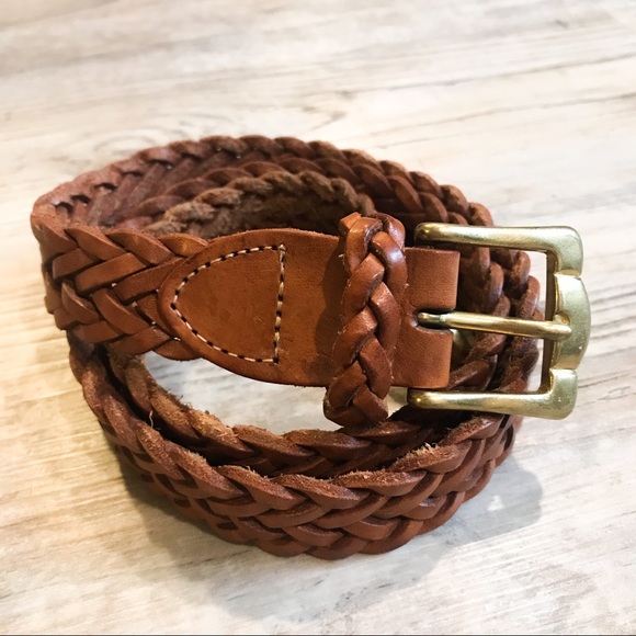 L.L. Bean Accessories - Vintage braided LL BEAN leather belt 30